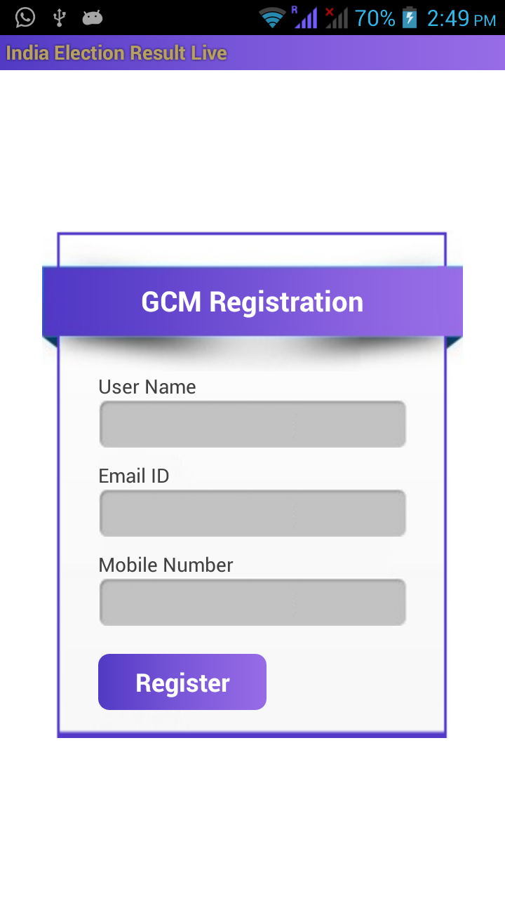 Register Screen